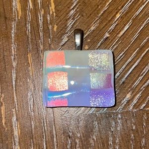Dichroic glass pendant